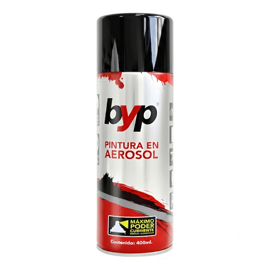 Aerosol negro brillante byp 400 ml