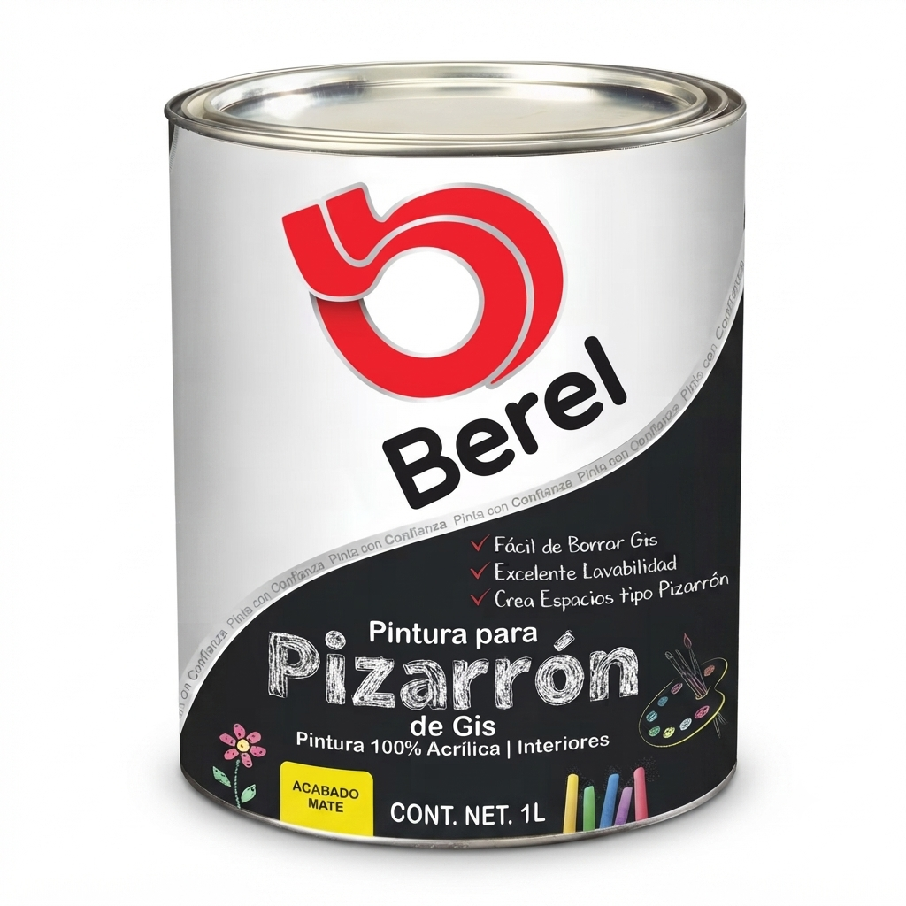 Pintura para pizarrón de gis 1 L