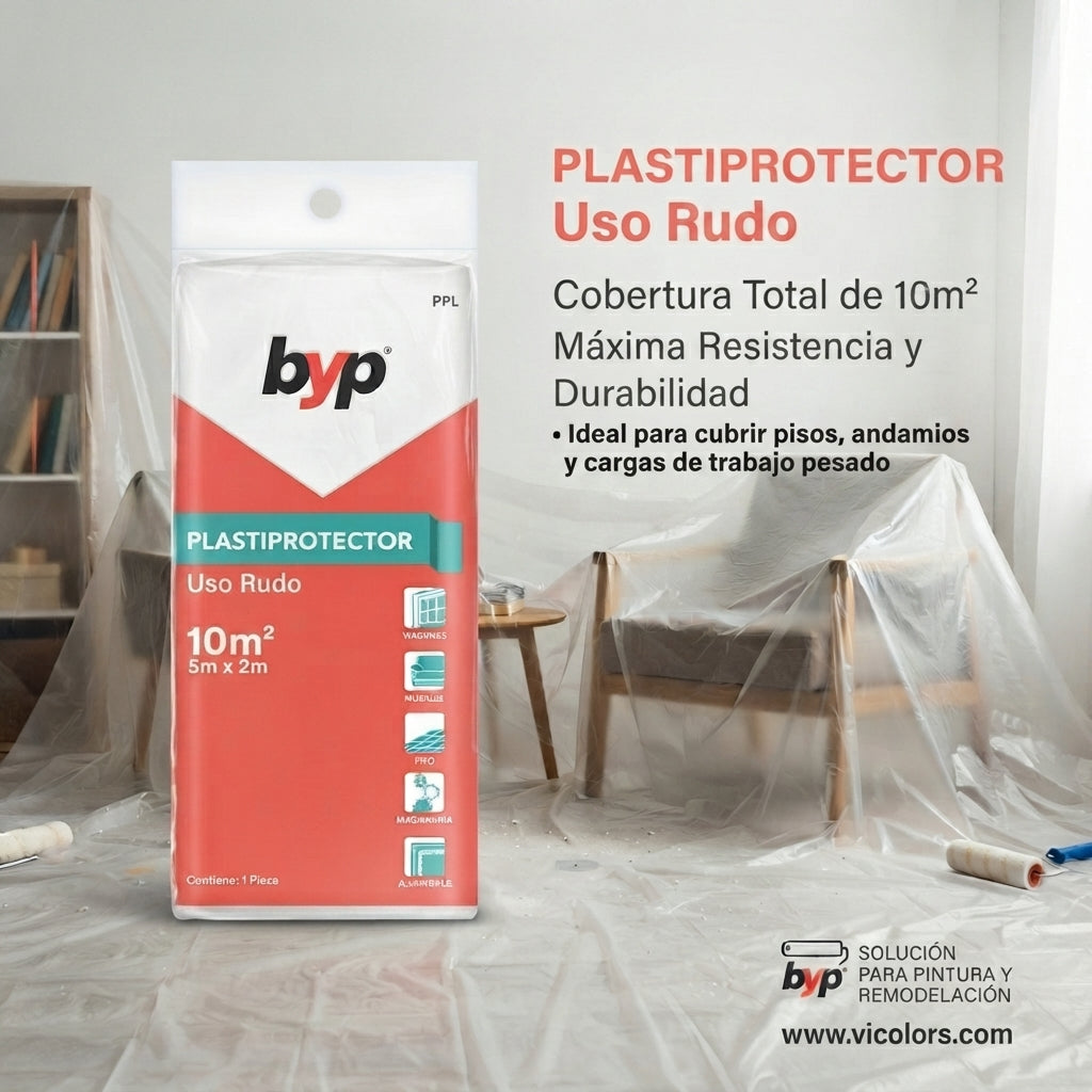 Plastiprotector uso rudo byp 2 x 5 m (10 m2)