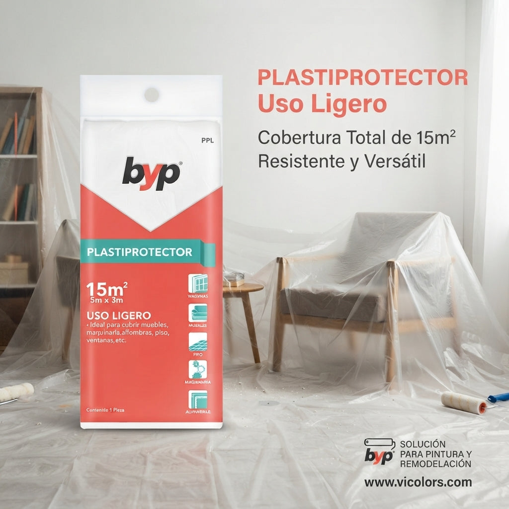 Plastiprotector uso ligero byp 3 x 5 m (15 m2)