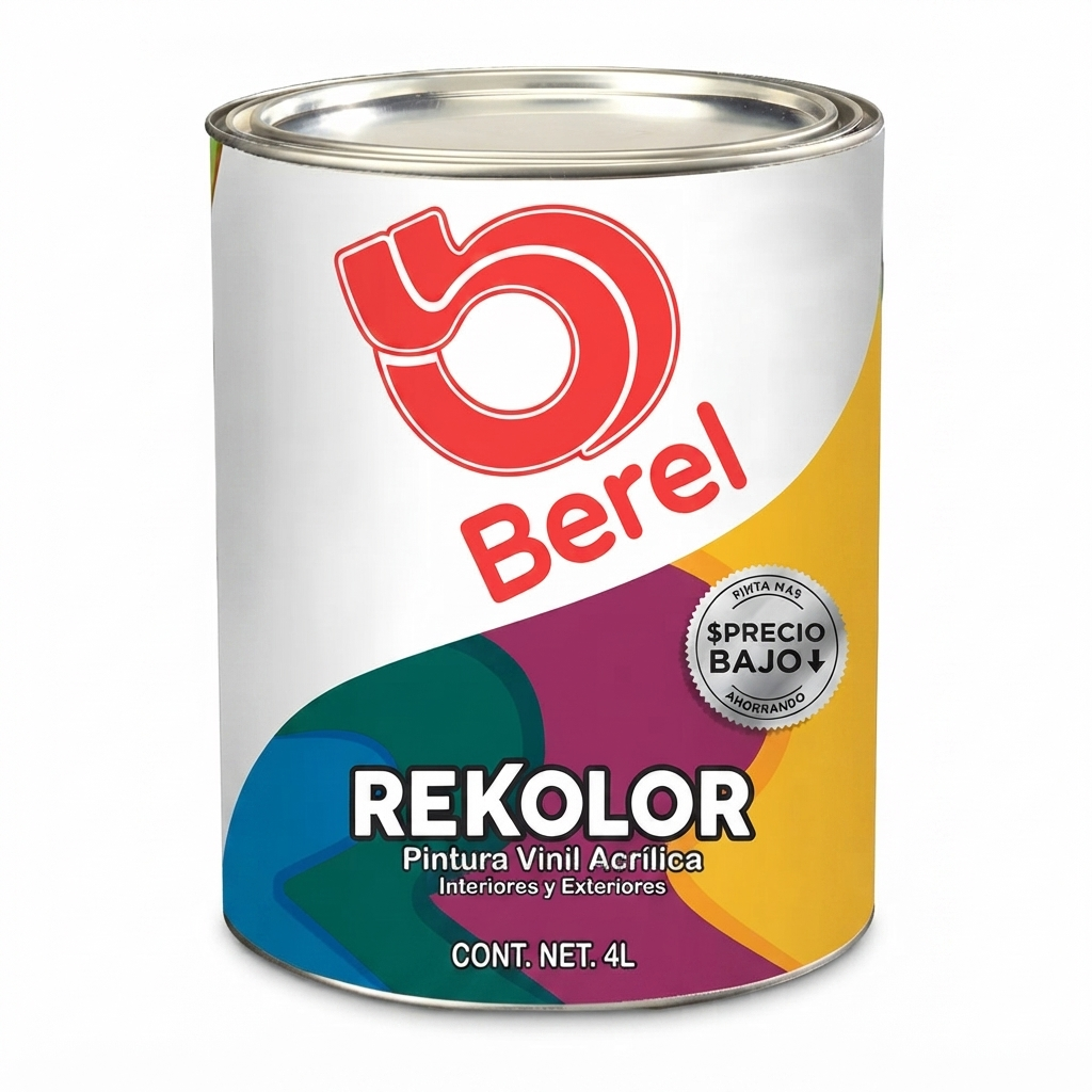 Pintura vinil-acrilica Rekolor 4 L