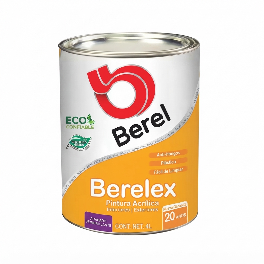 Pintura acrilica Berelex Semigloss 4 L