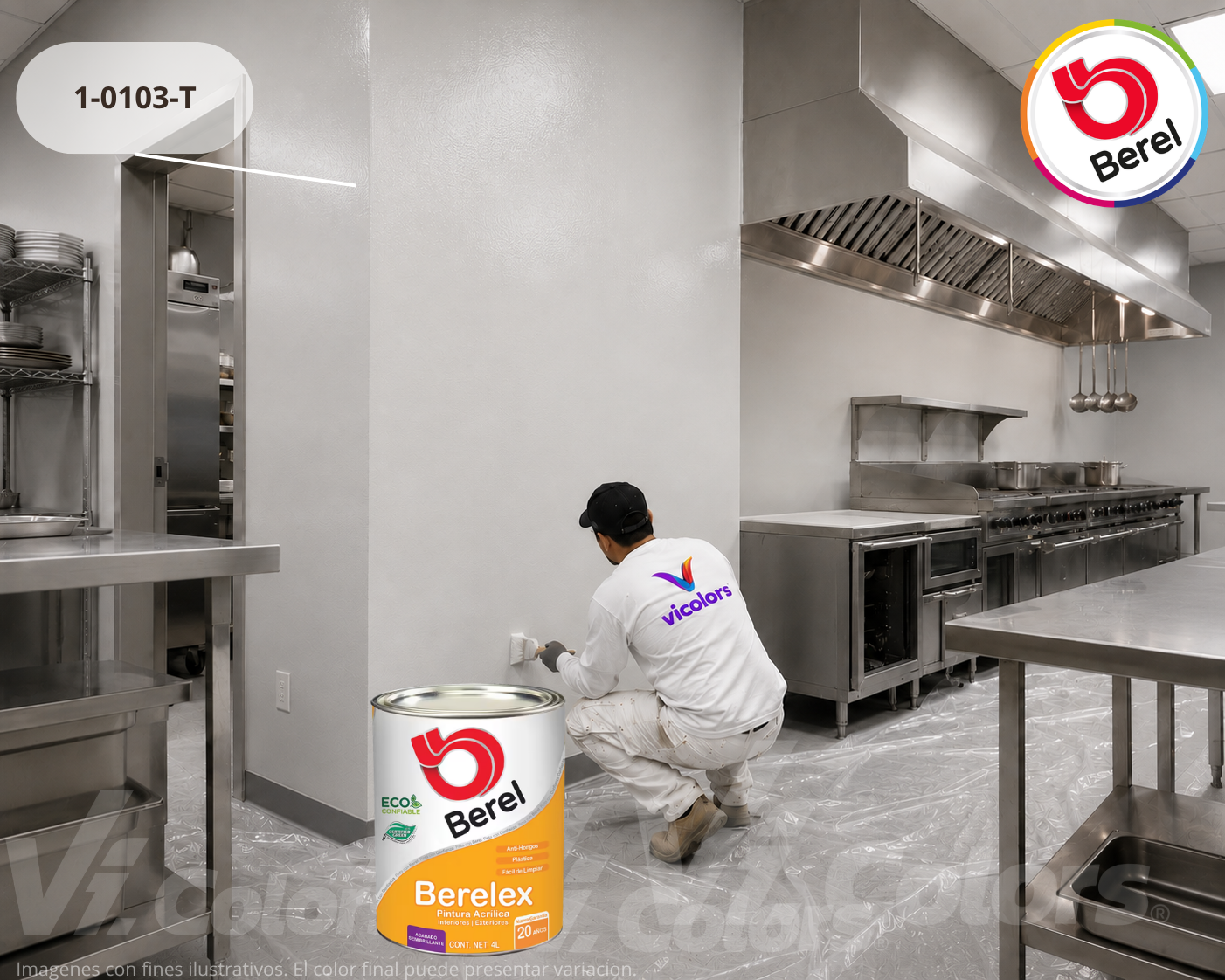 Pintura acrilica Berelex Semigloss 19L