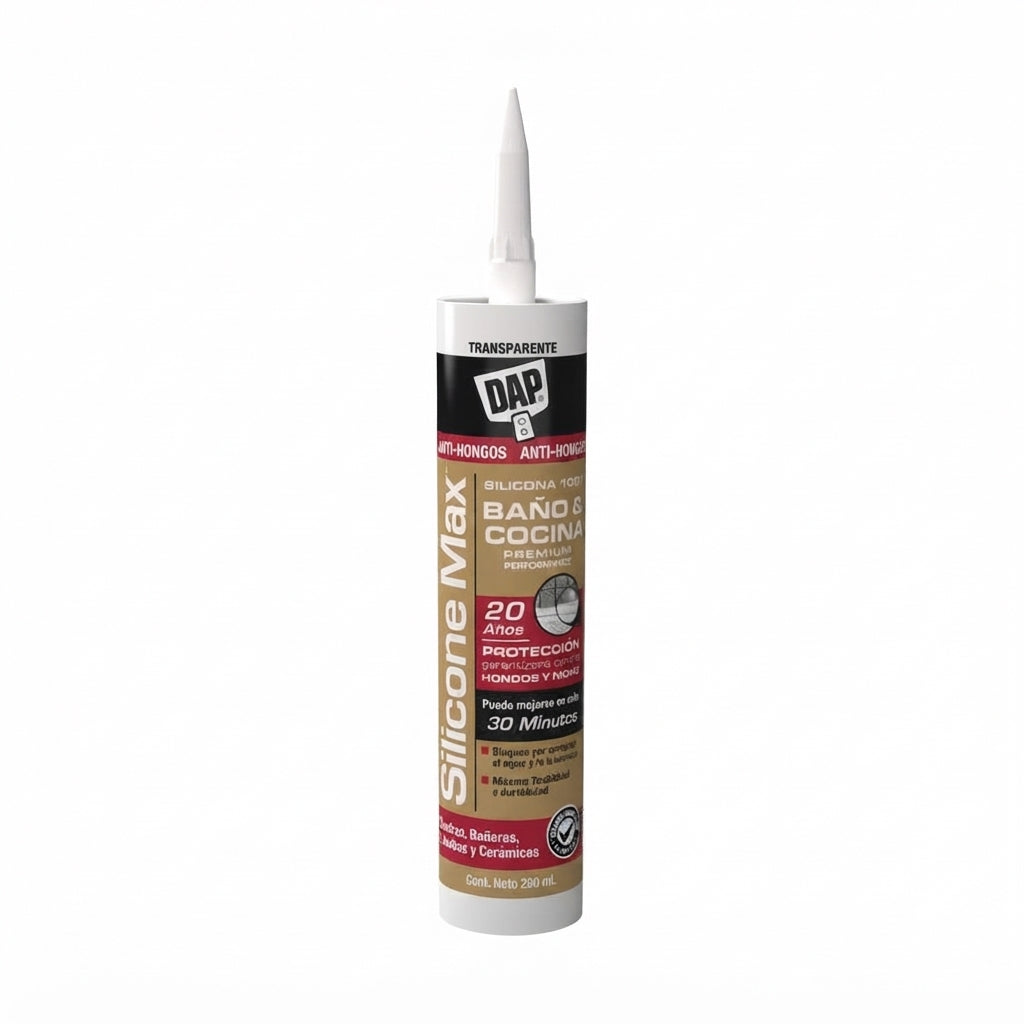 DAP Silicone Max Transp Antihongos 100% 290 ml