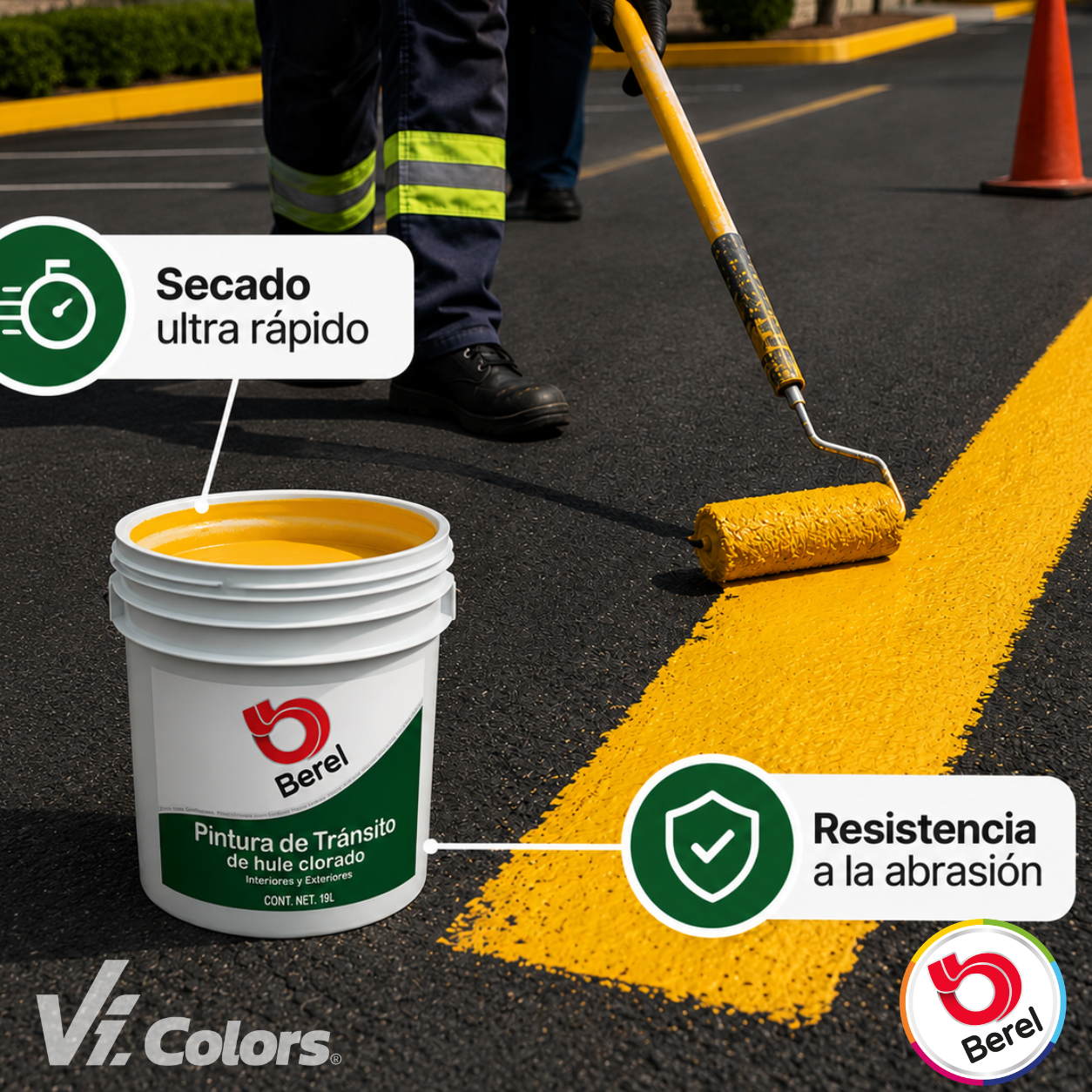 Pintura Trafico hule clorado 19 L